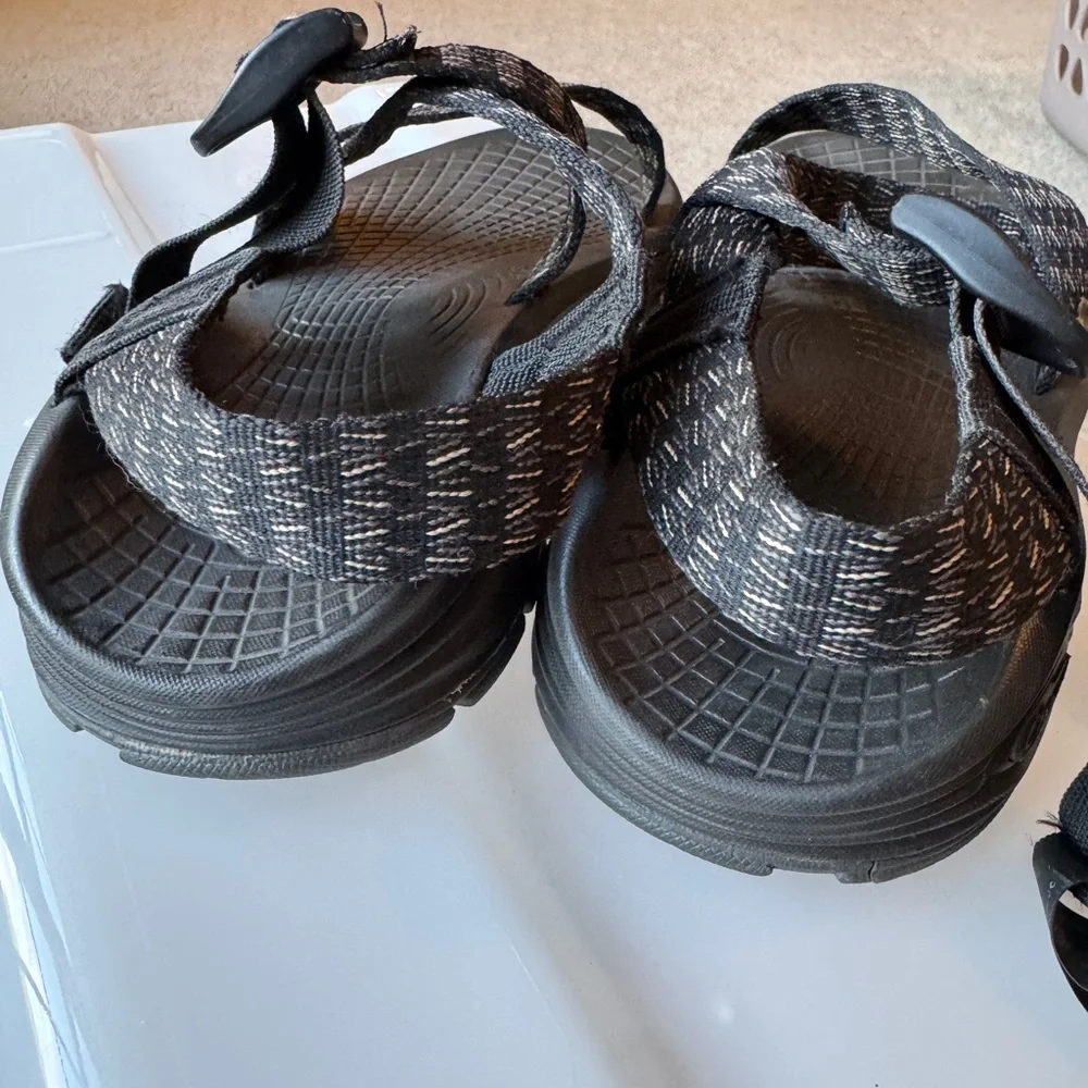 Chaco Men's Black and Gray Sandals - Picture 4 of 6